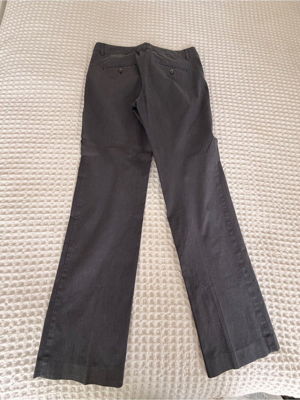 Theory Straight-Leg Pants in Grey/Black - Picture 3 of 3